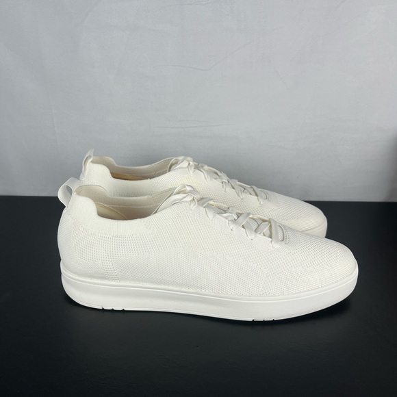 Fitflop Rally Multi Knit Low Lace Up Sneaker Shoes NEW Mens Size 11 White - Picture 4 of 10